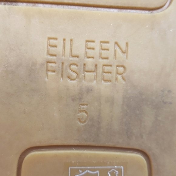 Eileen Fisher Criss Cross Lace Suede Espadrille 5 earth - Picture 11 of 12